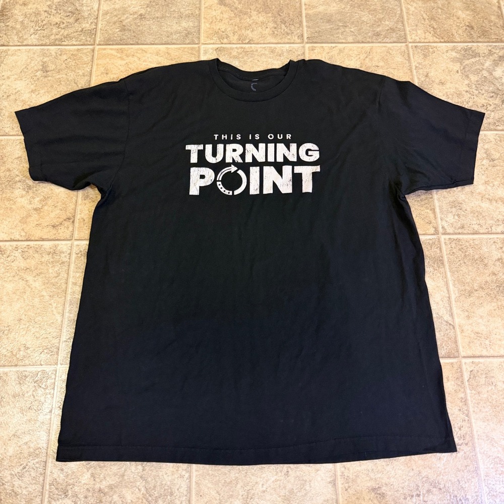 Turning Point USA Mens XXL Black This Is Our Turning Point Graphic T-Shirt